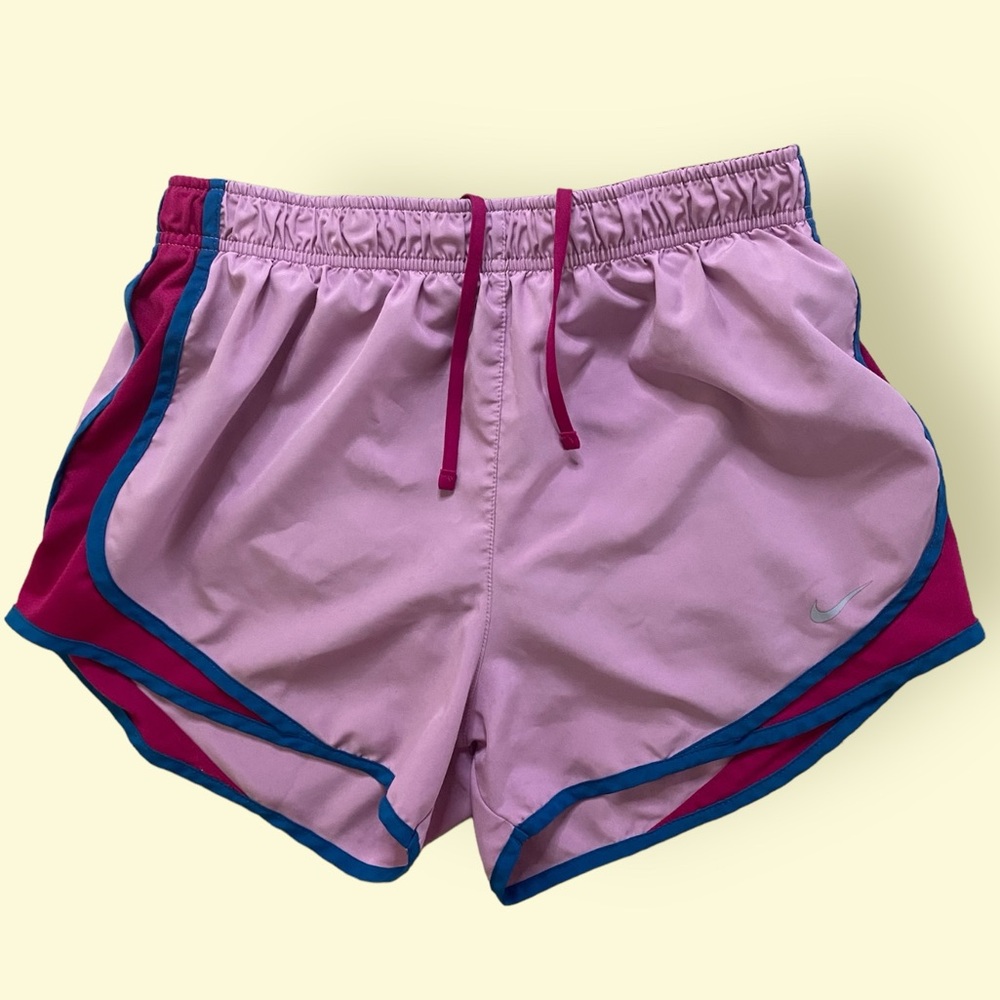 Nike Women Dri Fit Shorts (with Drawstrings)- Pink- Size M